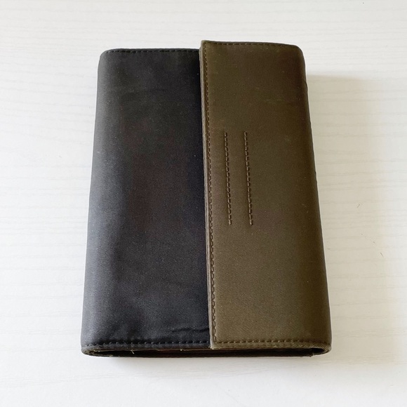 Prada two tone brown nylon Velcro trifold wallet - Picture 5 of 11